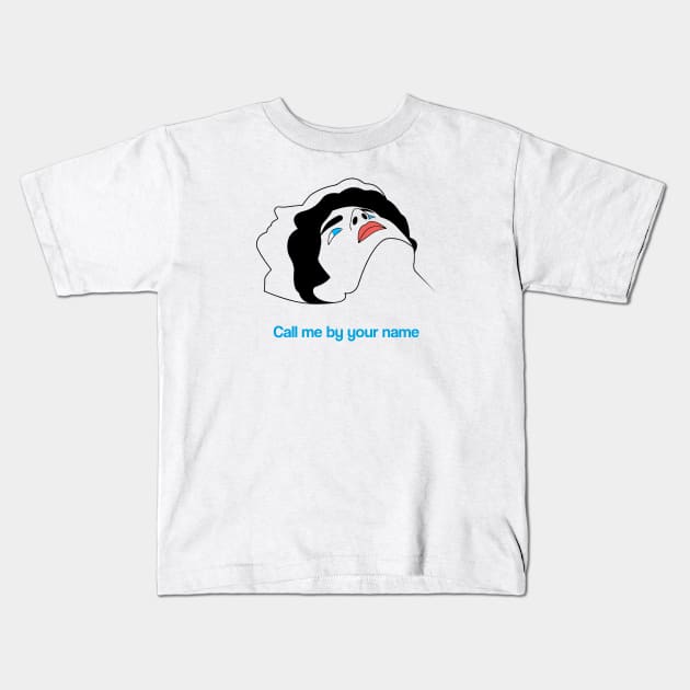 Call me by your name Movie Fan Art Timothée Chalamet Kids T-Shirt by Rozbud